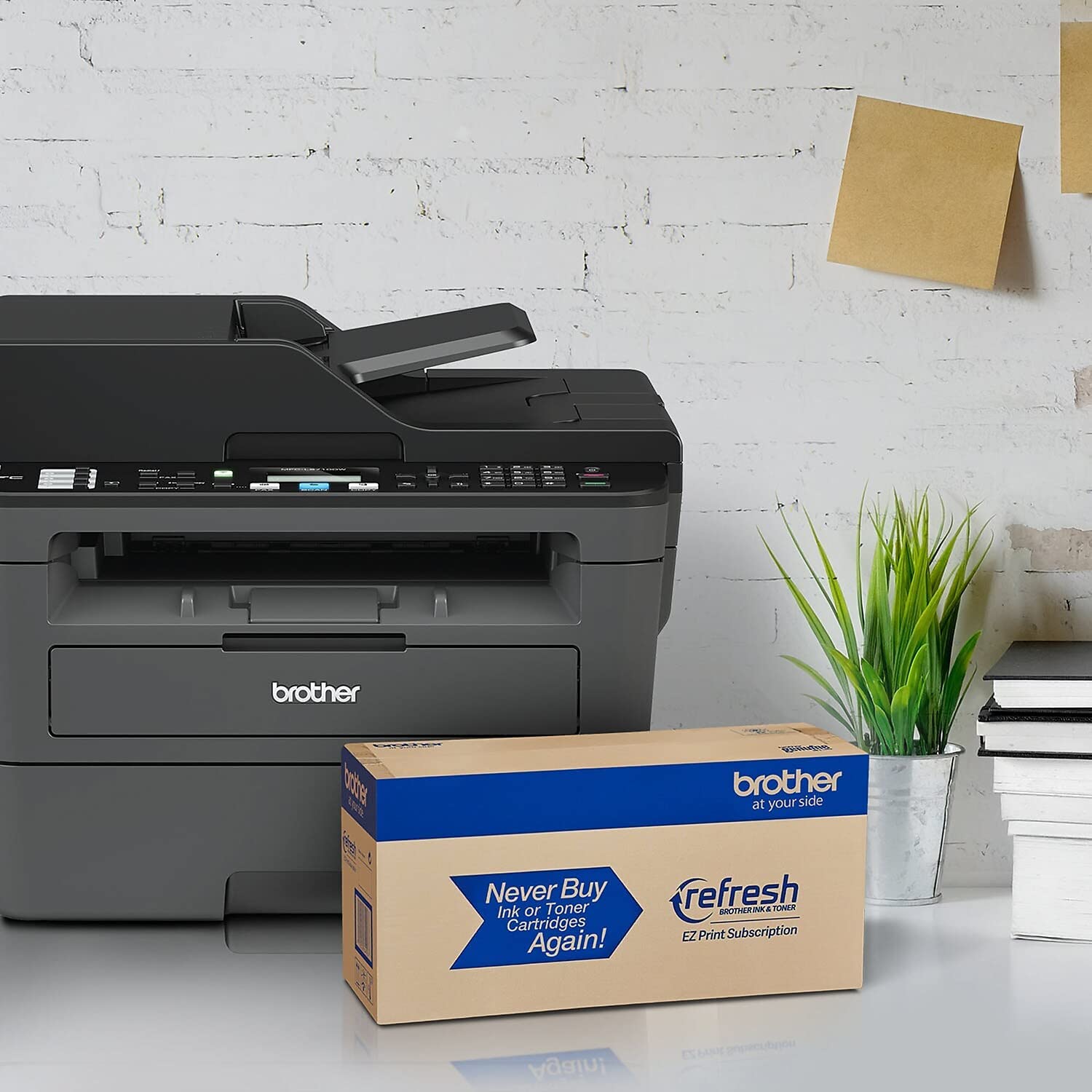 Brother-Monochrome-Laser-Printer-MFCL2710DW-Wireless-Networking-Duplex-Printing-Includes-4-Month-Refresh-Subscription